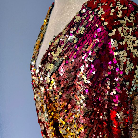 *VINTAGE* Oversized Sequin Tunic - Picture 5 of 6